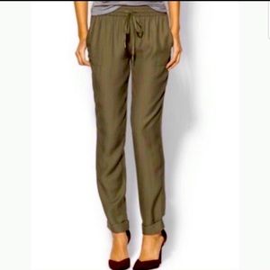Hunter Green Silk Jogger